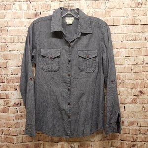 Love Notes Shirt Long Sleeve Button Down Size Medium